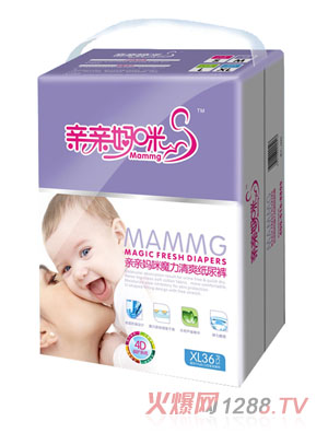親親媽咪魔力清爽大包裝紙尿褲XL36片