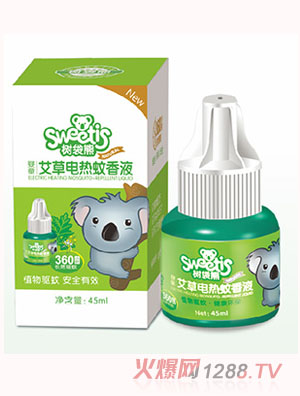 樹(shù)袋熊嬰兒艾草電熱蚊香液