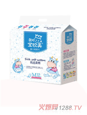 寶欣美紙尿片純絲柔棉M32片
