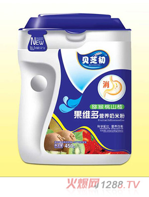貝芝初獼猴桃山楂-果維多營養(yǎng)奶米粉