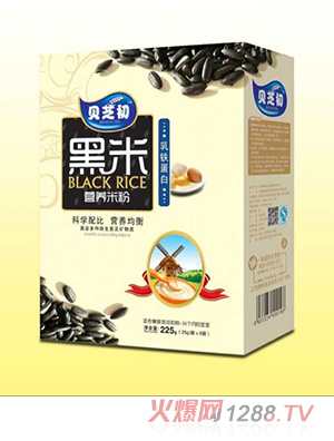貝芝初乳鐵蛋白-黑米營養(yǎng)米粉盒裝