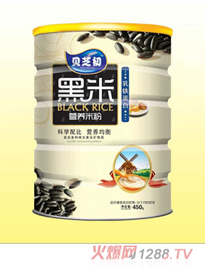 貝芝初乳鐵蛋白-黑米營養(yǎng)米粉聽裝