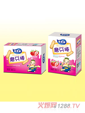 貝芝初草莓味-磨牙棒