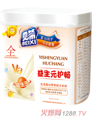 貝希乳清蛋白營養(yǎng)米粉桶裝-益生元配方