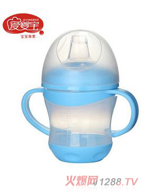 愛嬰寶母嬰用品 嬰幼兒軟嘴水杯 兒童鴨嘴式學(xué)飲杯160ml