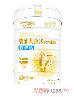 多美紐斯鐵鋅鈣嬰幼兒小米營(yíng)養(yǎng)米粉聽裝