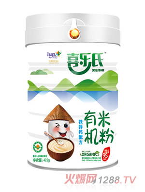 喜樂氏有機(jī)米粉鐵鋅鈣配方425g聽裝