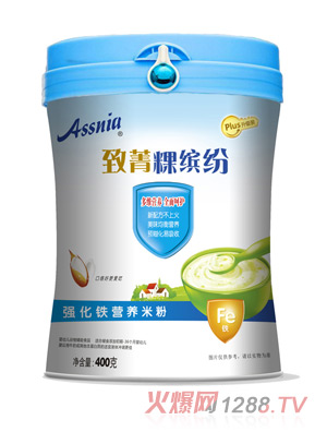 Assnia致菁粿繽紛強(qiáng)化鐵營(yíng)養(yǎng)米粉罐裝