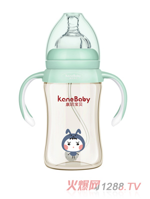 康尼寶貝PPSU奶瓶8187 綠色