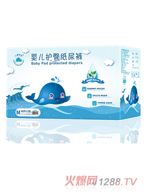 小鯨悠悠嬰兒護(hù)臀紙尿褲M(mǎn)