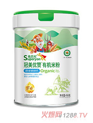 佐貝元冠美優(yōu)贊有機(jī)米粉-原味鐵鋅鈣