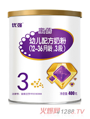 圣元優(yōu)強蜜蓓幼兒配方奶粉（12-36月齡，3段）400g