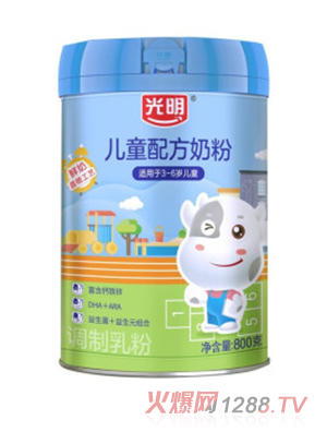 光明兒童配方奶粉高鈣益生菌益生元配方營(yíng)養(yǎng)牛奶粉
