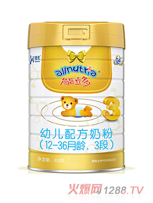 澳優(yōu)能立多幼兒配方奶粉（12-36月齡，3段）