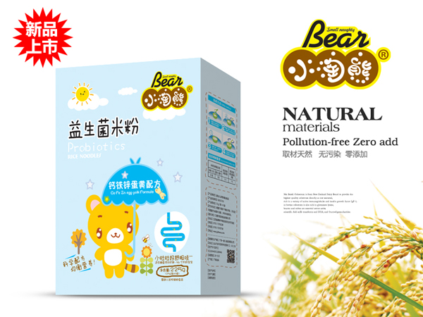 小淘熊鈣鐵鋅蛋黃益生菌米粉a