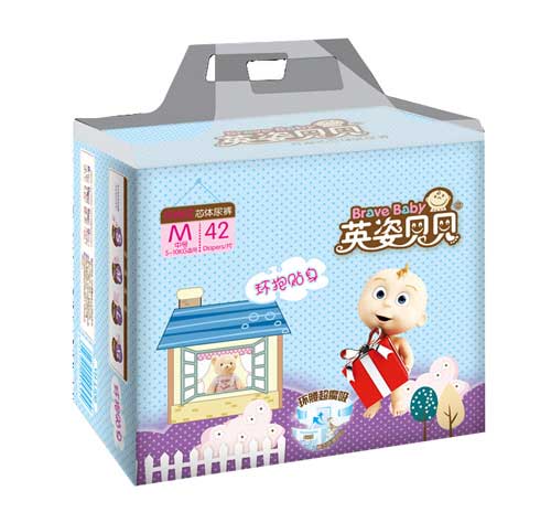 英姿貝貝環(huán)抱貼身紙尿褲M