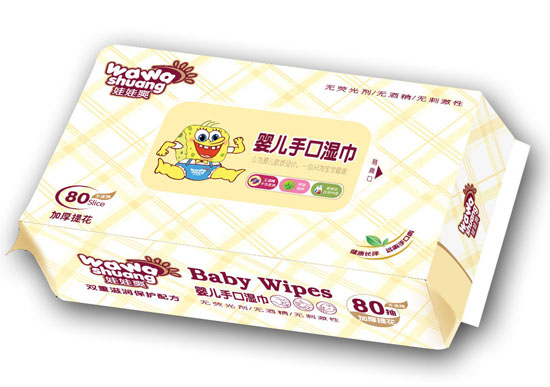 娃娃爽嬰兒手口濕巾80片(蘆薈)