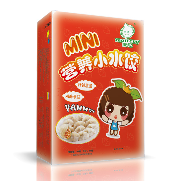 麥聰營養(yǎng)小水餃什錦蔬菜+雞肉香菇