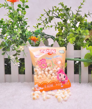 一揚牛奶味溶小豆18克橙色