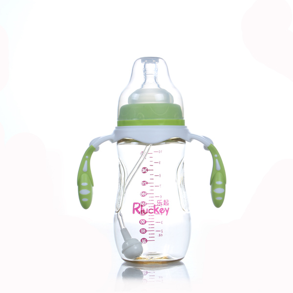 樂起寬口PPSU奶瓶綠色