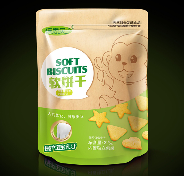 倍思貝蘋果味水果奶酪軟餅干32克