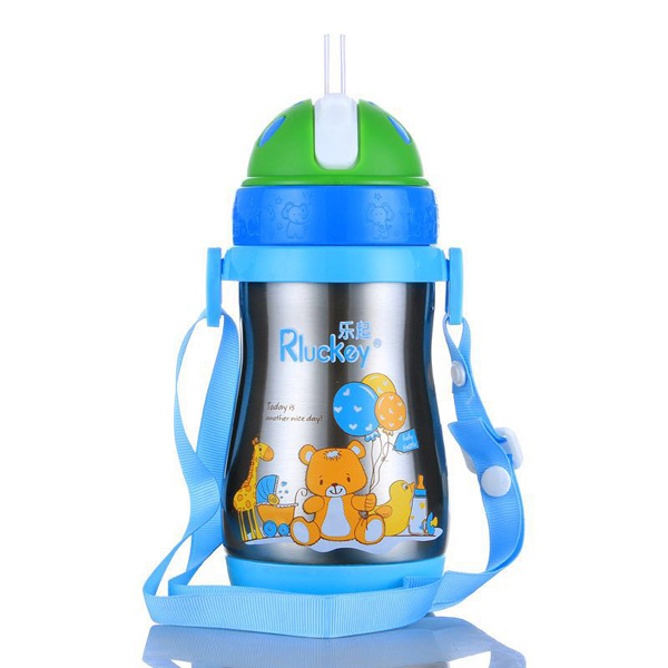 樂(lè)起不銹鋼保溫奶瓶 藍(lán)色