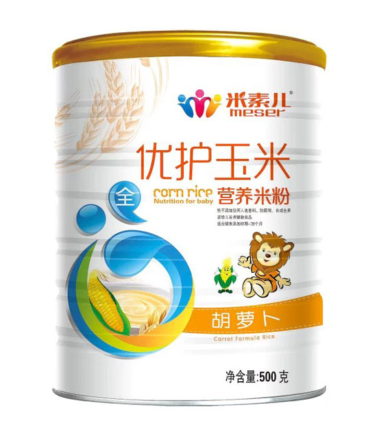 米素兒胡蘿卜優(yōu)護(hù)玉米營養(yǎng)米粉聽裝