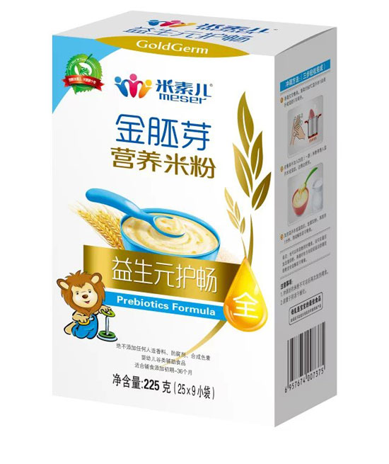 米素兒益生元護腸金胚芽營養(yǎng)米粉盒裝