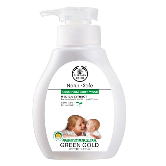 酷爾·貝比檸檬爽潔洗沐二合一300ml