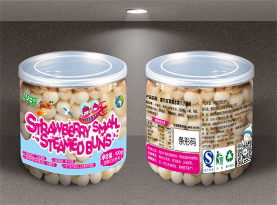 邁葆摩爾豆小小蛋酥草莓水果味