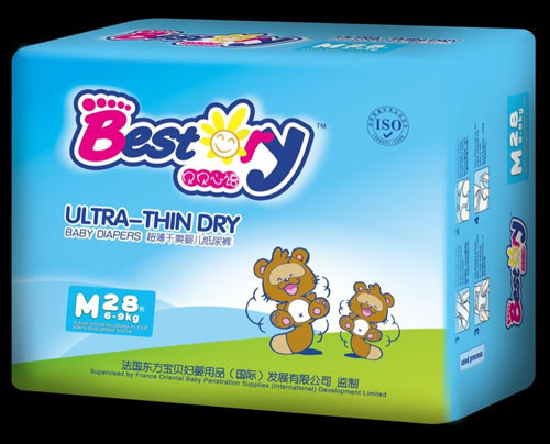 貝貝心語(yǔ)超薄干爽嬰兒紙尿褲M碼