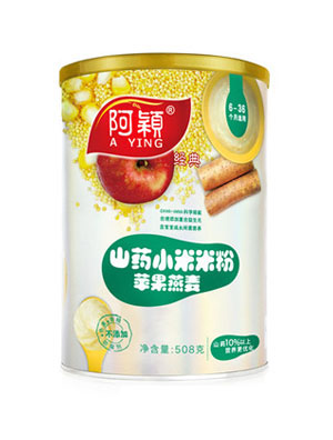 阿穎經(jīng)典山藥蘋(píng)果燕麥小米米粉罐裝