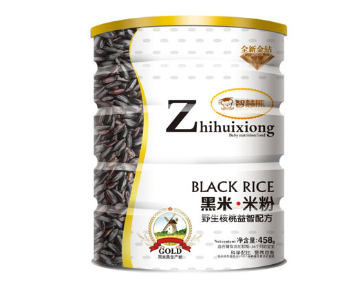 智慧熊野生核桃益智黑米米粉聽(tīng)裝