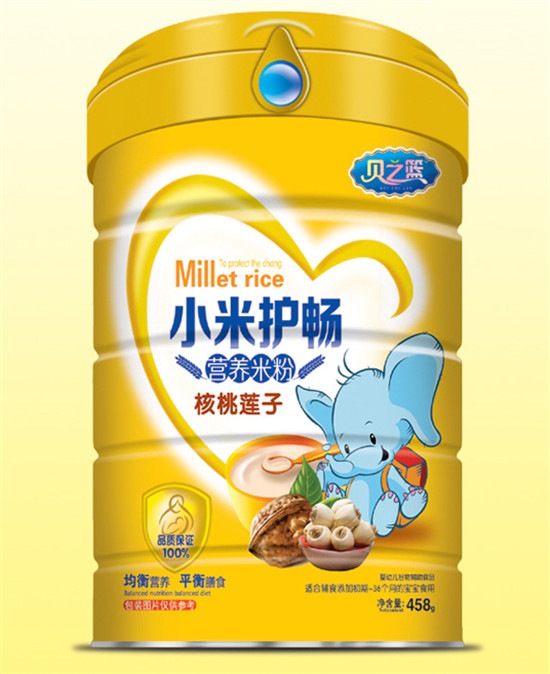 貝之籃核桃蓮子-小米護(hù)暢營(yíng)養(yǎng)米粉