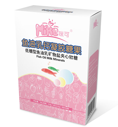 咪可魚(yú)油乳鈣凝膠糖盒